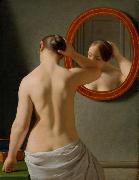 Christoffer Wilhelm Eckersberg Nude (Morning Toilette) (mk09) oil